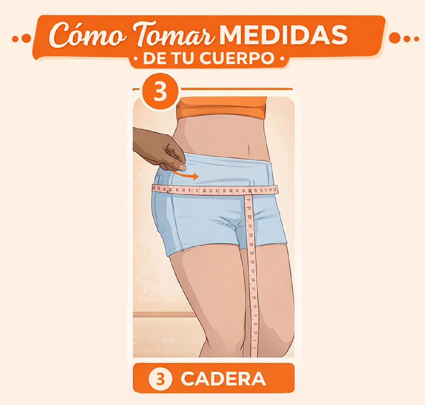 3- Medición del Contorno de Cadera